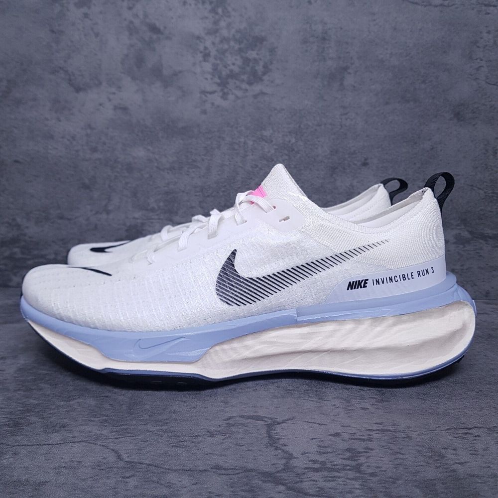 NIKE ZoomX Invincible Run‎ Flyknit 3 Running Shoes Mens 14 White Blue Pink nby